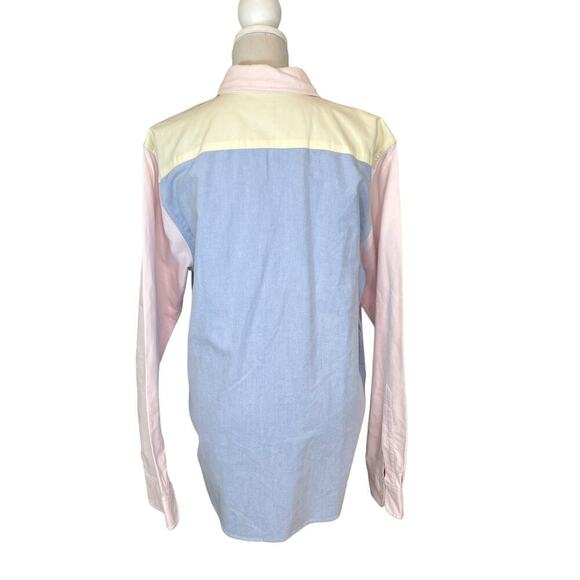 Abercrombie & Fitch Top Long Sleeve Colorblock Shirt Size L - Picture 7 of 7